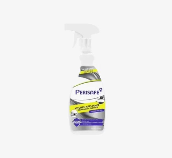 PERISAFE Kitchen Appliance Degreaser & Cleaner Spray 500ml | 100% Oil free shine | Powerful Formula with Perimax Technology | works in 5 Seconds Pack of 2