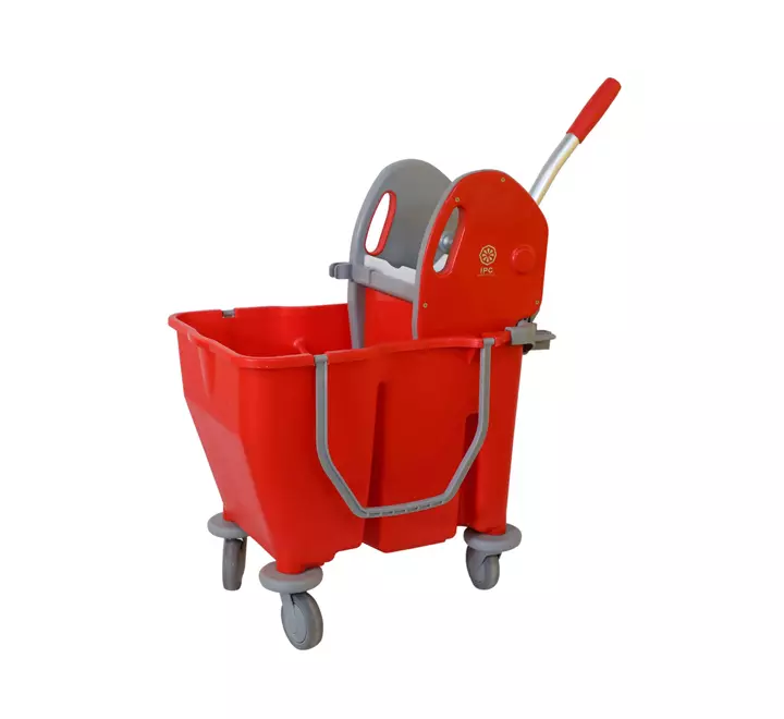 Conta 0101 RS 12C Mop Wringer Trolley Mono 30T with drain, Red ...